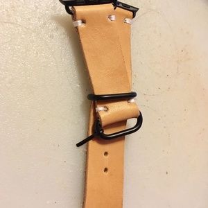 Natural Horween Leather Apple Watch band